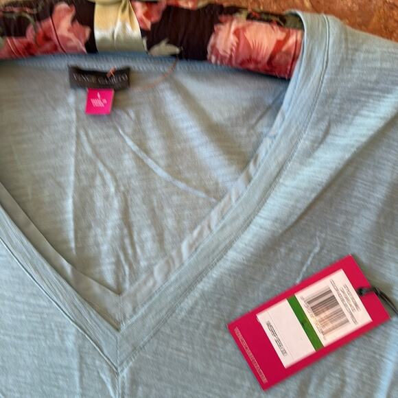 NWT Vince Camuto Women's Sage Tiered Tunic Three-Quarter Sleeve Size L - Picture 3 of 7